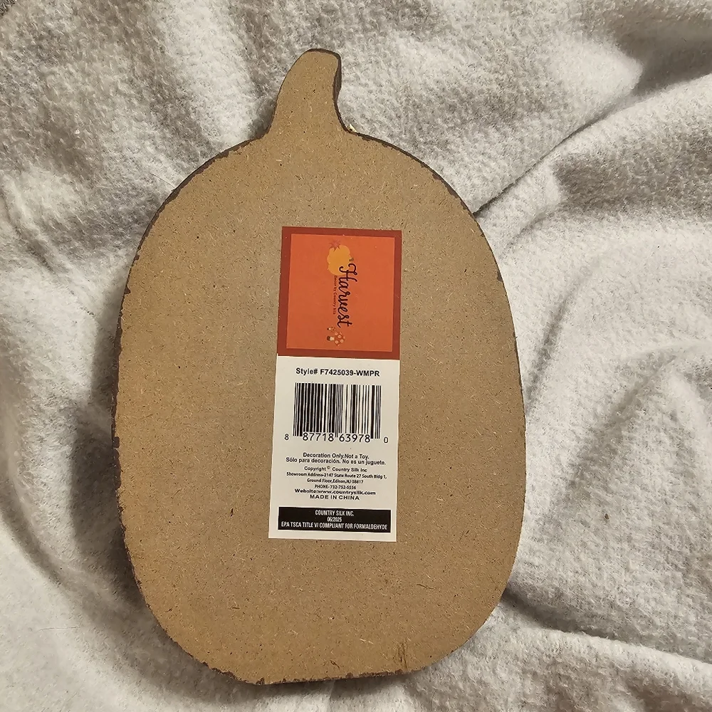 Country Silk Football Pumpkin Shaped Decor